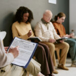 Patients in the waiting room